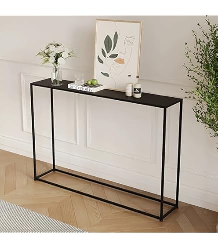 Amazon｜コンソールテーブル、引き出しとオープン収納棚付きコンソール